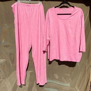 L.L. Bean pink pajamas, 3X